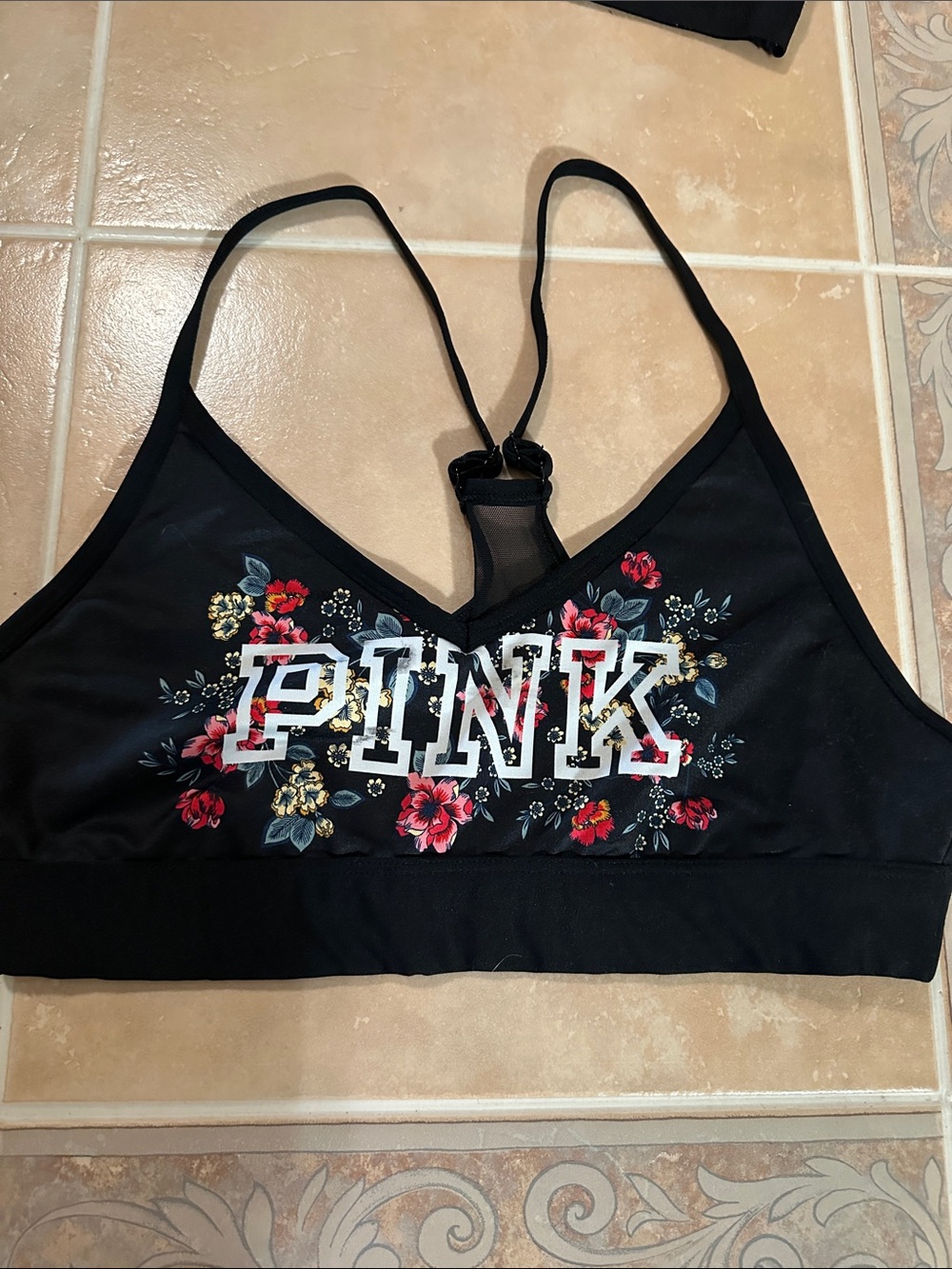 3 VS PINK Black Logo Bralettes - Picture 2 of 12